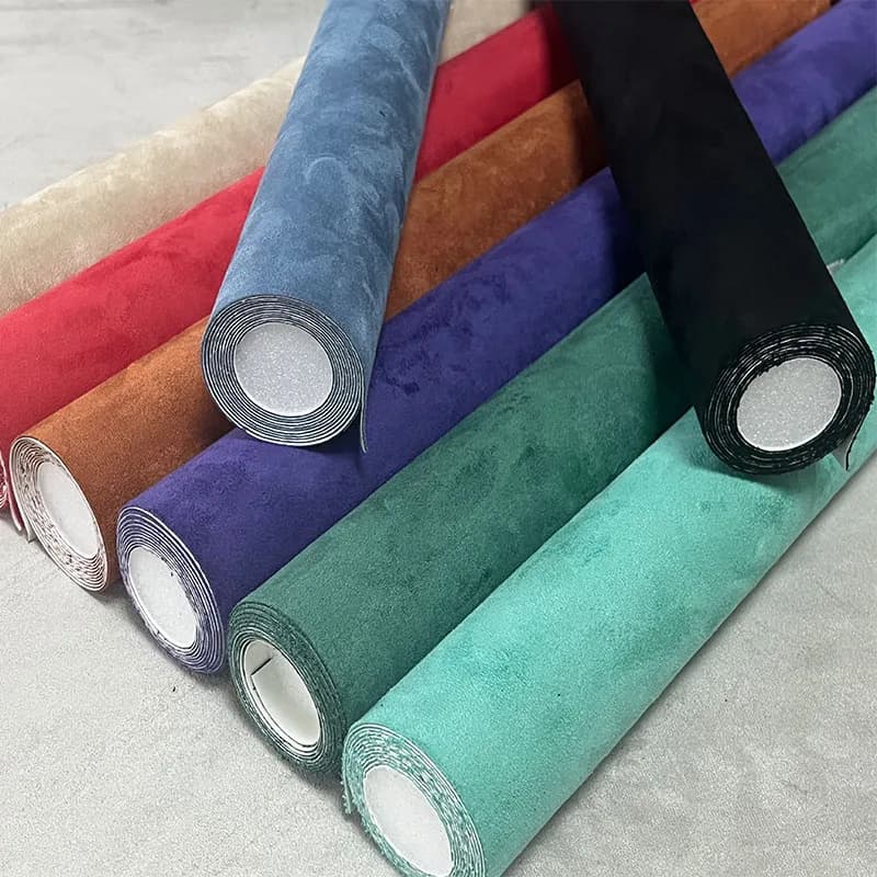 Multi Color Black 300/150/30cm Self Adhesive Suede Fabric Leather Sticky Retractable Velvet Roll Suede Adhesive Leather Repairs