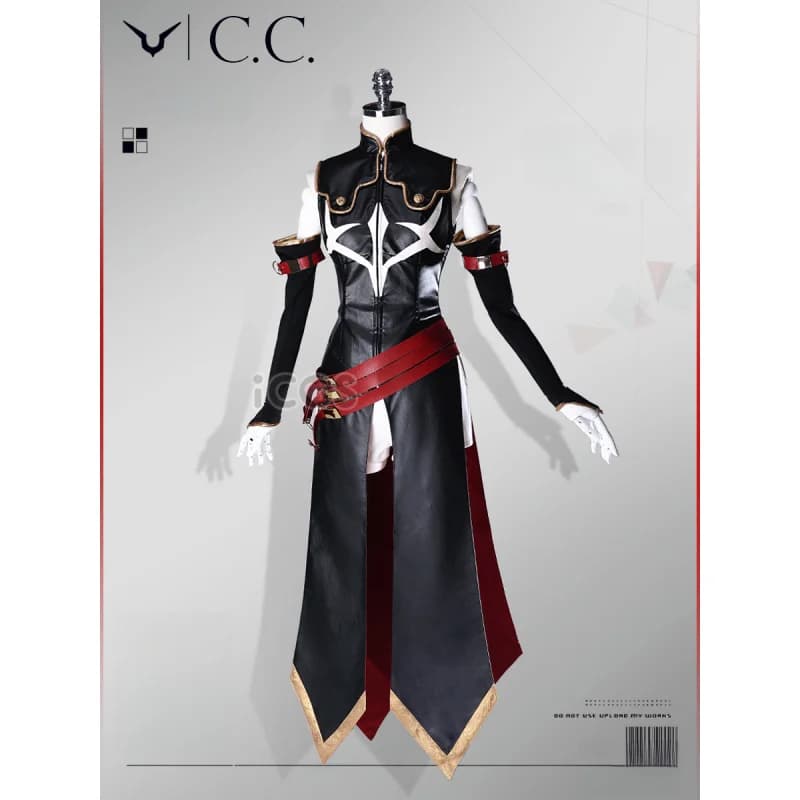 I cavalieri neri CC Costume cosplay Anime Party Uniform Hallowen Gioca a ruolo Abbigliamento Abbigliamento HCos