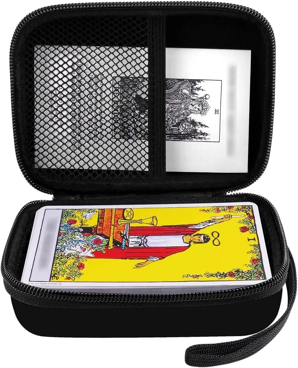 Custodia da trasporto per mazzi di tarocchi del cavaliere, set di carte dei tarocchi classiche scatola di immagazzinaggio solo una custodia rigida in vendita, carte dei tarocchi non incluse