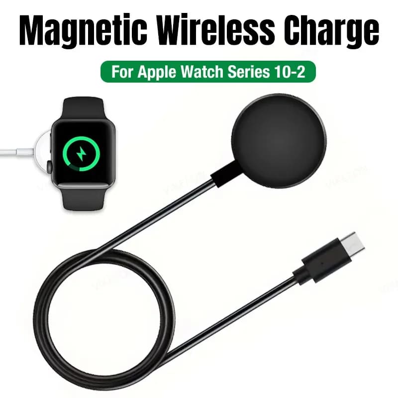 Guarda il caricabatterie wireless portatile USB/tipo C dock di ricarica magnetico per Apple Watch 10/9/8/7/6/5/4/3/2 SE iWatch ricarica rapida