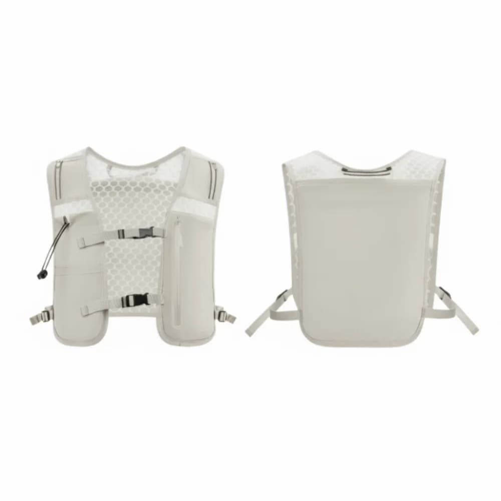 Reflective Reflective Running Vest Pack Waterproof 4L Running Hydration Vest Adjustable Breathable Cycling Vest Backpack Hiking
