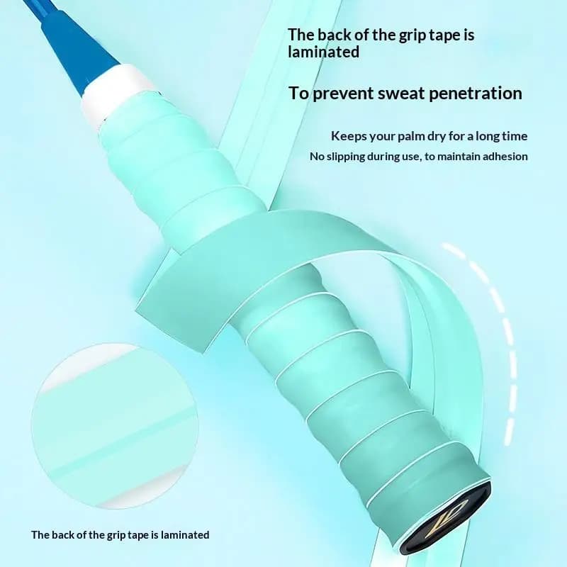 Tennis Racket Overgrip 5/10Pcs PU Handle Tape Sweat Absorption Non Slip for Badminton Racket Professional Training Play