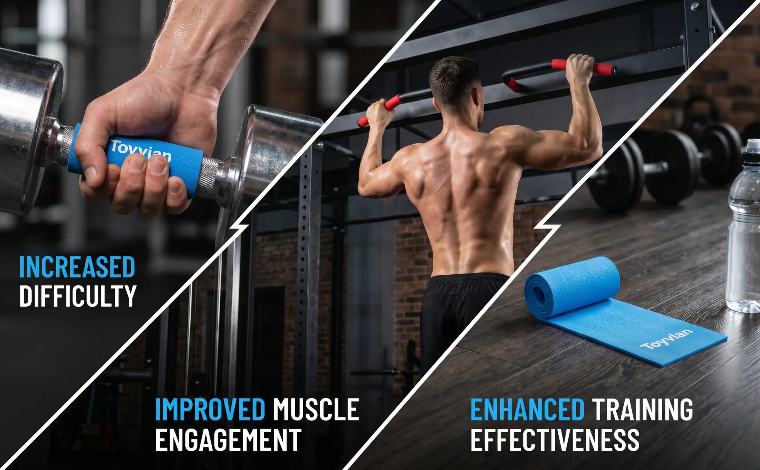 4Pcs Pull-Up Bar Anti-Slip Grip Covers Detachable Cushions for Horizontal Bars Dumbbell Barbell Handle Sleeves Gym Fitness
