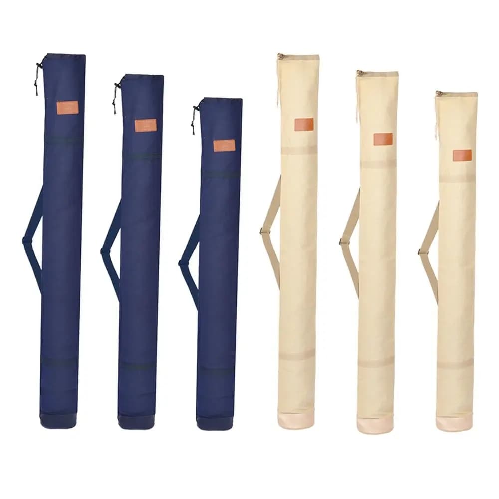 Folding Portable Fishing Tackle Storage Bag Multifunctional Large Capacity Fishing Gear Accessories Canvas Rod Pouch
