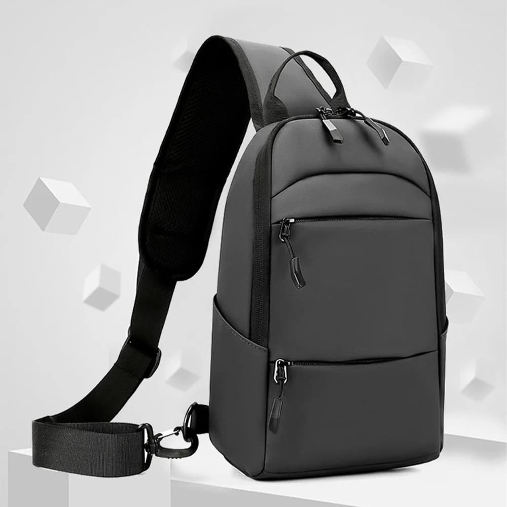 Borsa da Petto Multifunzionale Casual da Uomo, Borsa a Tracolla Singola alla Moda, per Escursionismo, Corsa, Ciclismo, Campeggio