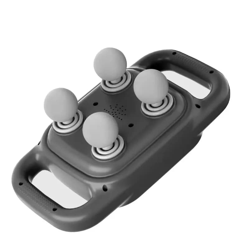 Pistola per fascia Pistola per massaggiatore muscolare Pistola per massaggio alla fascia professionale ad alta frequenza per la schiena e la vita Pistola per massaggio fasciale professionale a quattro teste