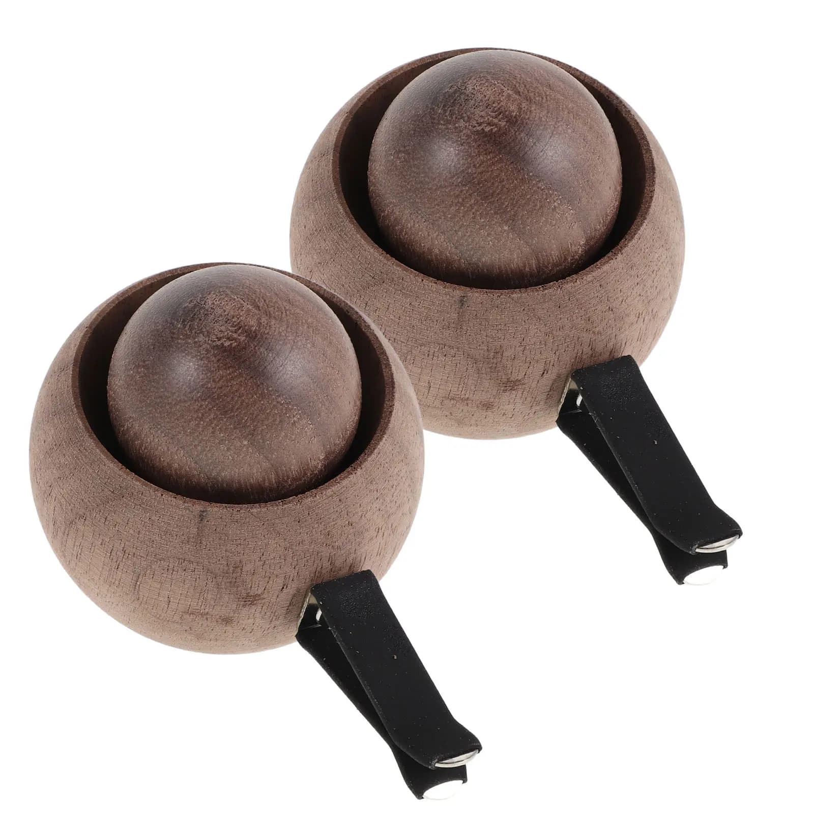 2Pcs Black Walnut Car Aromatherapy Diffuser Vent Clip for Dashboard Decoration Air Purifier Natural Wood Essential Oil Diffuser