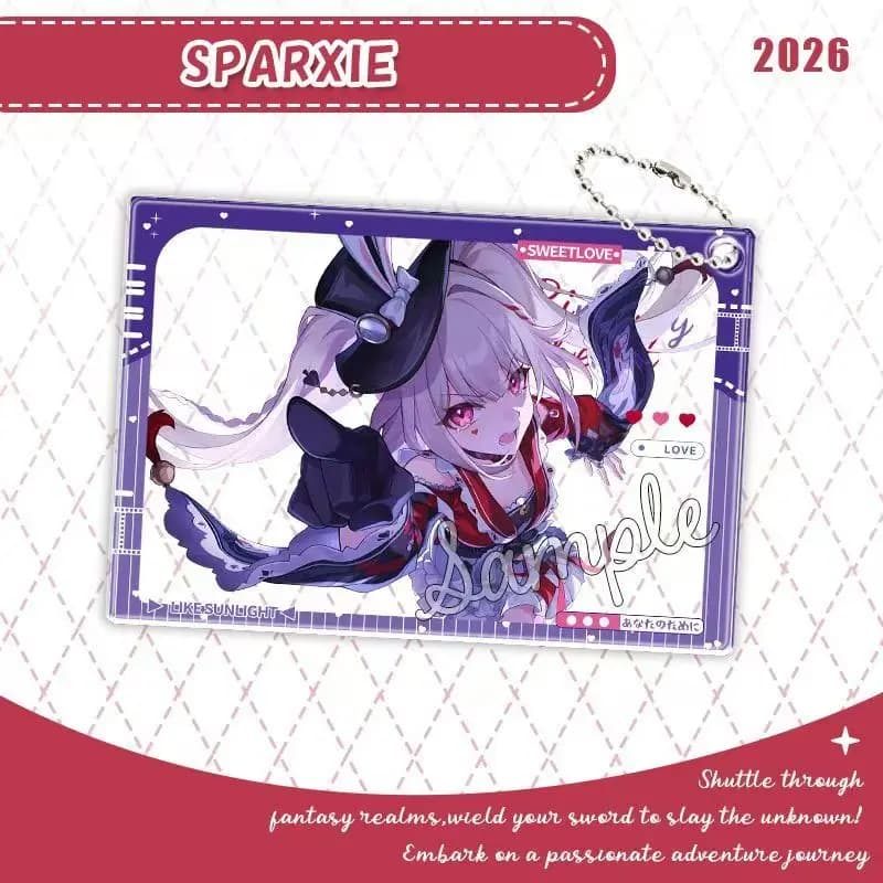 Honkai: Star Rail Game Peripherals Sparkle Figure Acrylic Transparent Card Sparxie Figurine Acrylic Card Decorative Toys Gifts