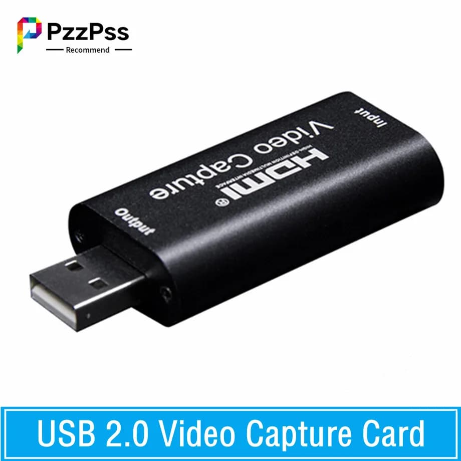 USB 2.0 Video Capture Card 4K HDMI-compatible Video Grabber Live Streaming Box Recording For PS4 XBOX Phone Game DVD HD Camera