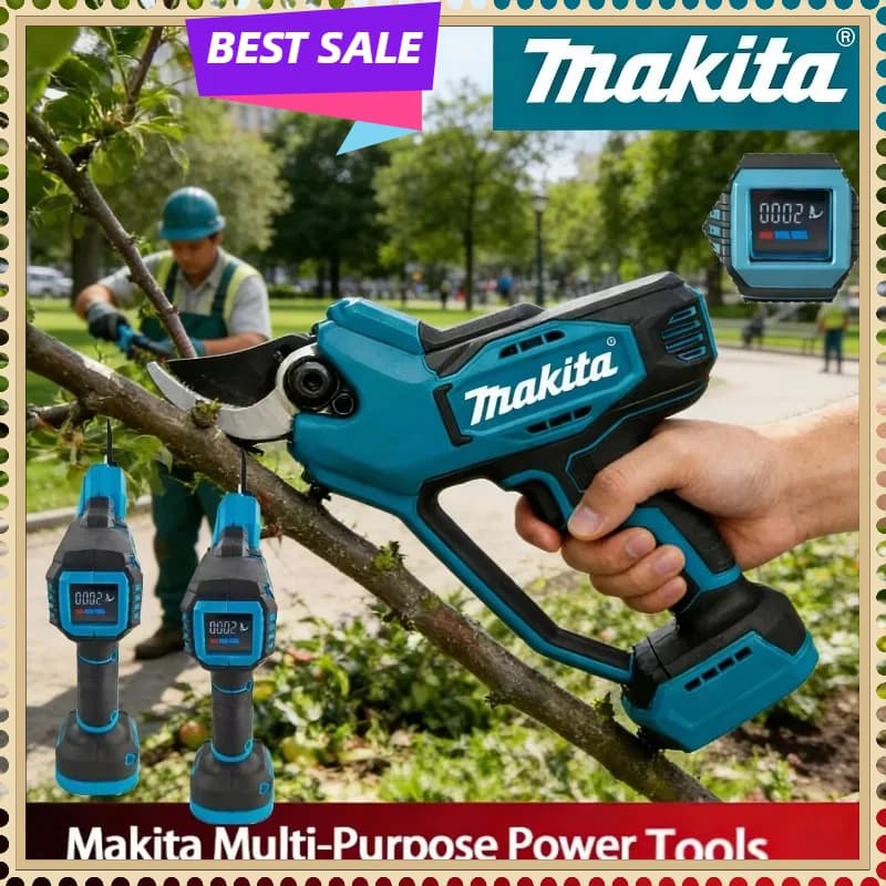 Makita Brushless pruning scissors, battery electric shears for branches, high power cutter, Makita battery electric tool