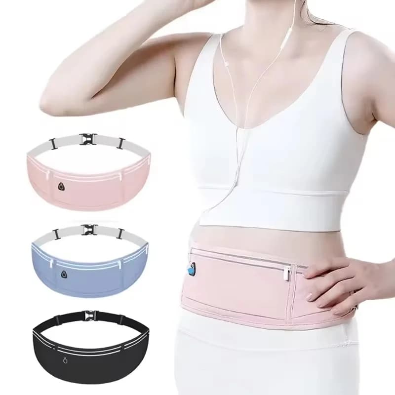 Man/Woman Gym Running Sports Phone Belt Pack Pockets Marathon Jogging Bag Outdoor Cycling Adjustable Waterproof Phone Waist Bags