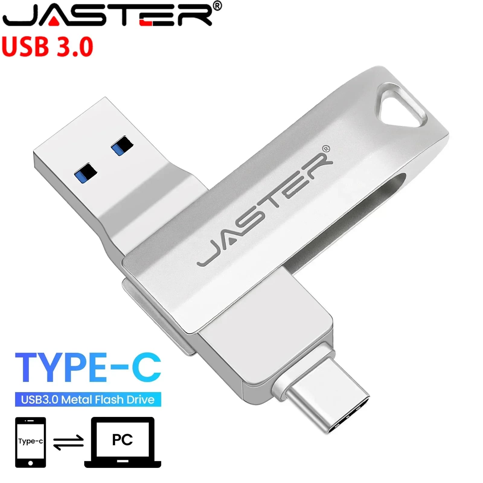 Chiavetta USB USB-C 256 GB TYPE-C Chiavetta USB 3.0 128 GB OTG Chiavetta di memoria in metallo 64 GB USB3.0 Regalo creativo Pendrive 32 GB 16 GB
