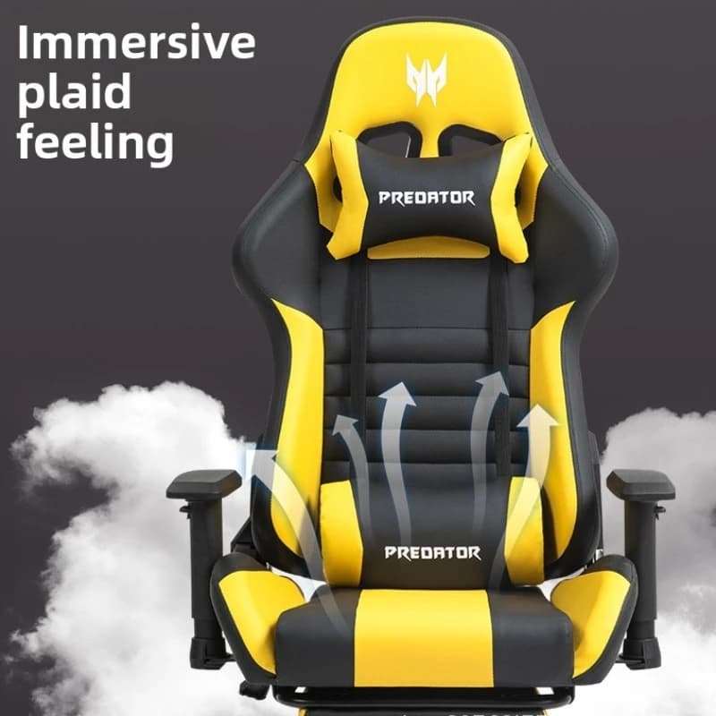 Sedia da Gaming Wind God Reclinabile per Ufficio e Casa, Sedia da Gioco con Schienale, Sedia per Computer Regolabile per Studenti e Dormitorio