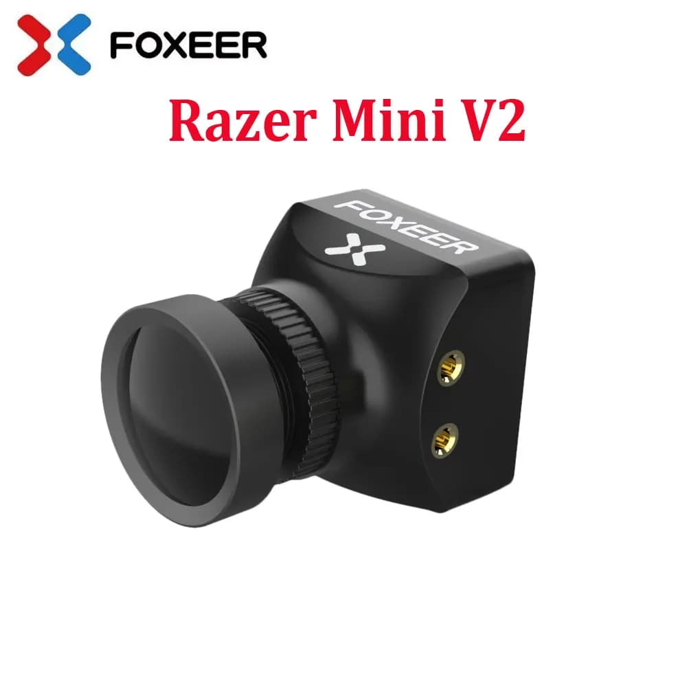 Foxeer Razer Mini V2 HD 5MP 2.1mm Objective M12 1200TVL Standard FPV Camera NTSC PAL Switchable 4ms Latenza 22*22mm for FPV Drone