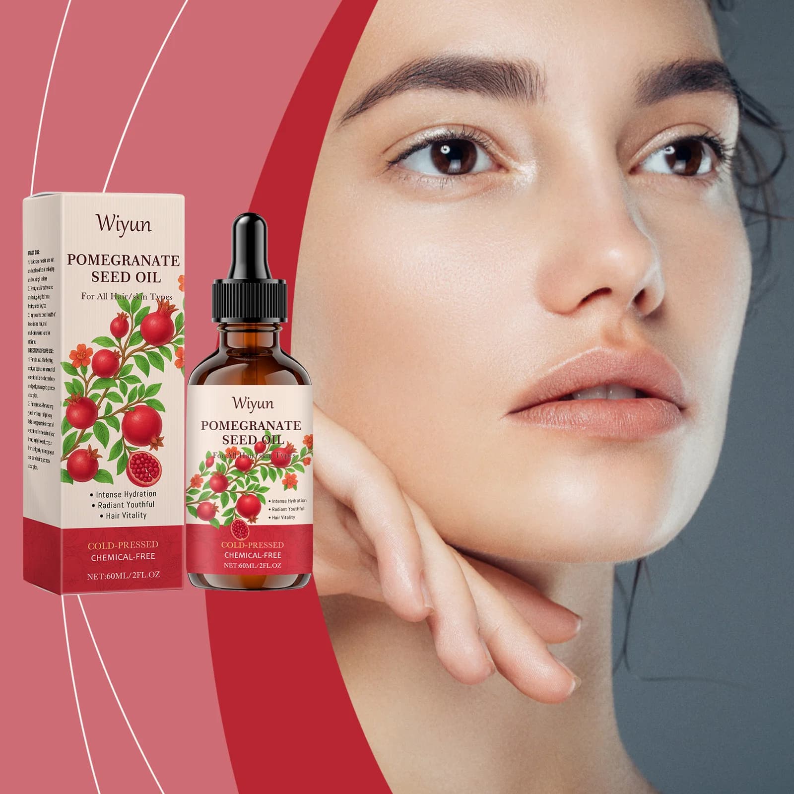 Essential Oil For Face Body And Hair Increase Skin Elasticity Smooth Moisturizing Brighten Improve Hair Quality Multifunctional