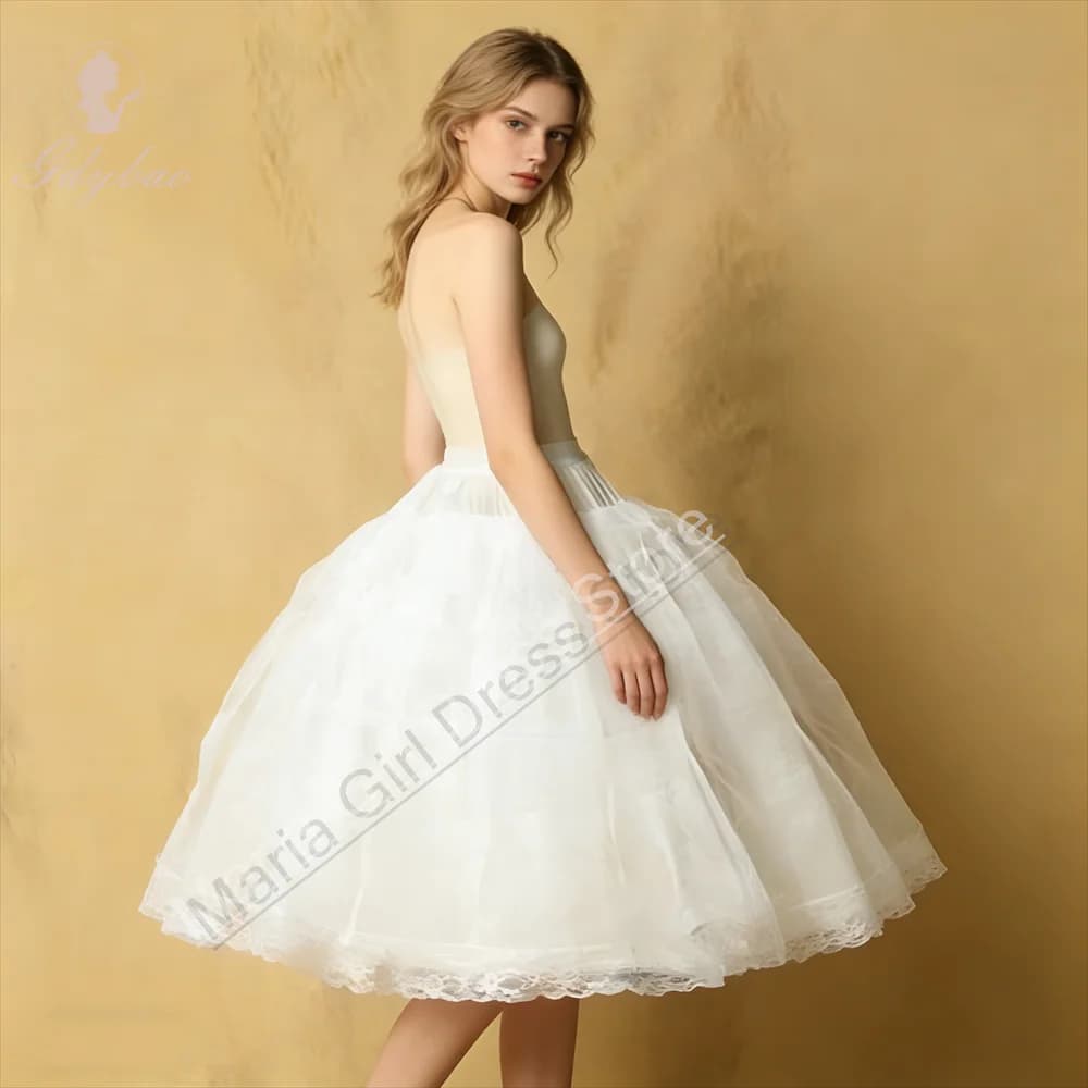 Sottogonna a 2 cerchi per bambine, bellissima sottogonna per abiti da damigella, piccola sottogonna in crinolina, sottogonna Lolita, Vestido