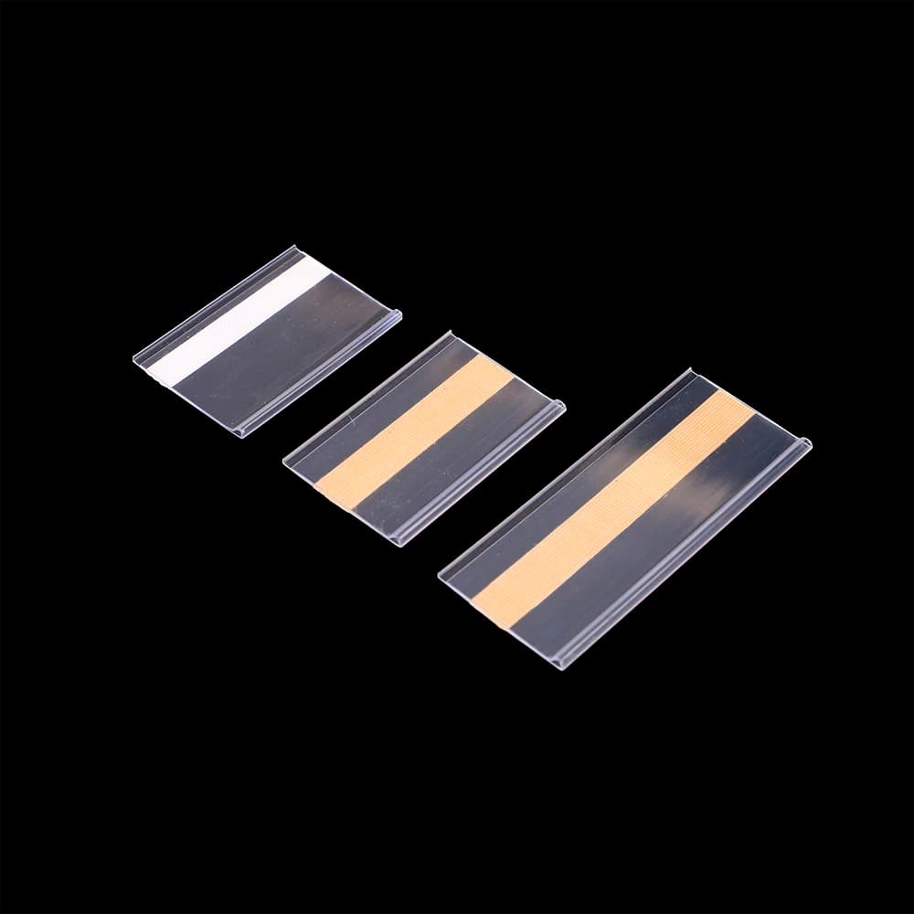 4.3/5/6 centimetri X100 centimetri Piatto Adesivo Prezzo Etichetta Titolare Striscia Scaffale Talker Segnale di Plastica Clip Data Striscia di Carta Tag A Scatto cartellino del prezzo copertura
