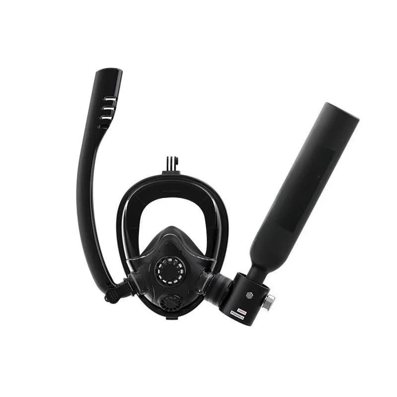 Mini portable gas cylinder rebreather K2 snorkeling mask complete set of swim glasses