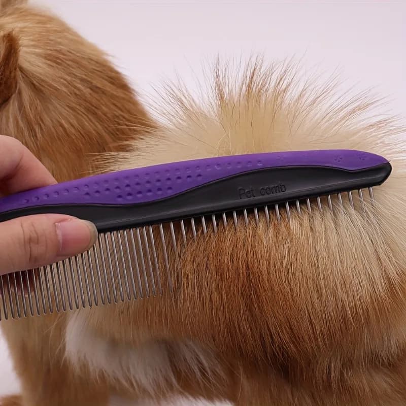 Pet Hair Removal Detangling Comb Float Hair Removal Slicker Stainless Steel Needle Brush For Dog And Cat Grooming Tool