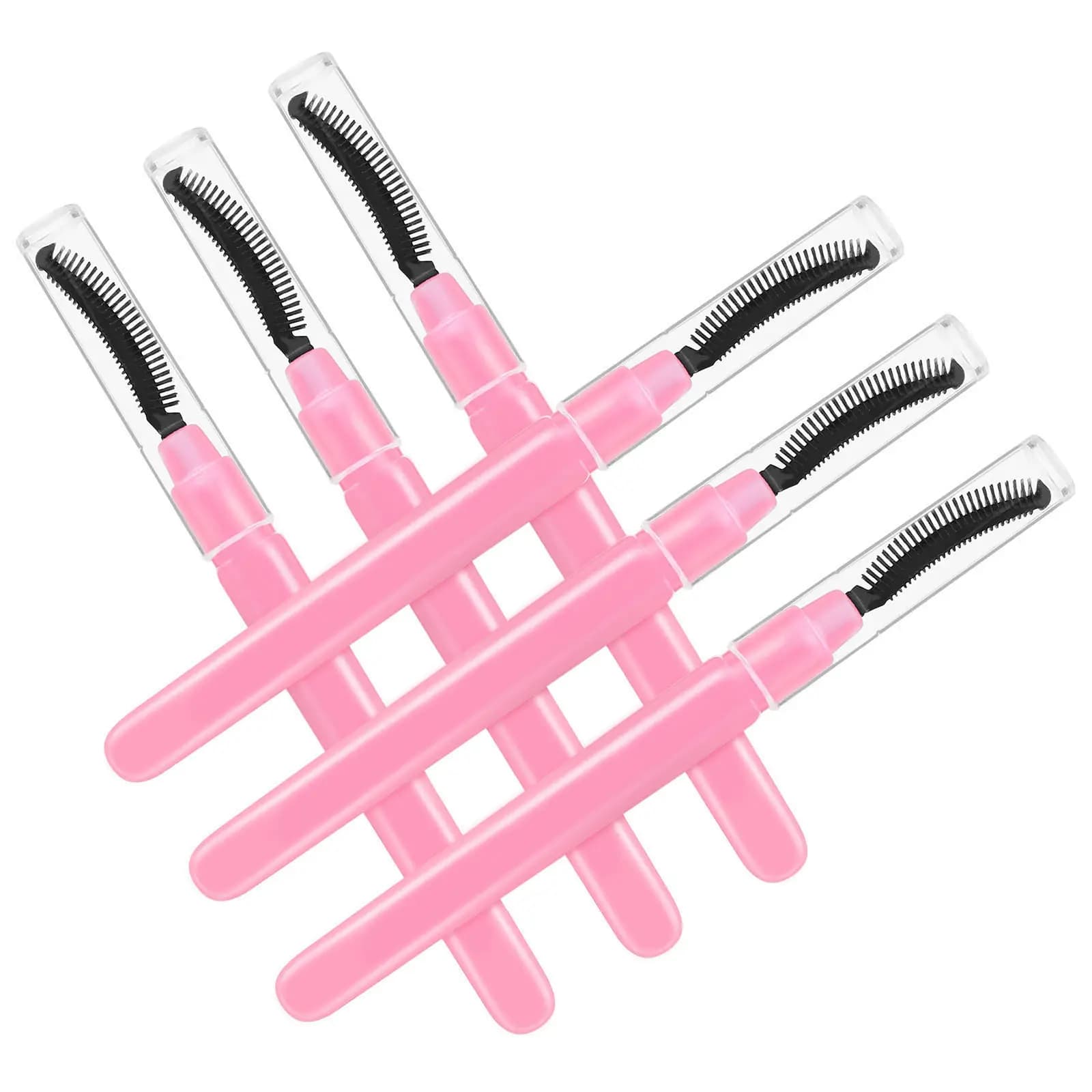 6Pcs Eyelashes Brush Silicone Soft Lash Applicators Gentle on Skin Mascara Wands Eyelash Extension Makeup Tools