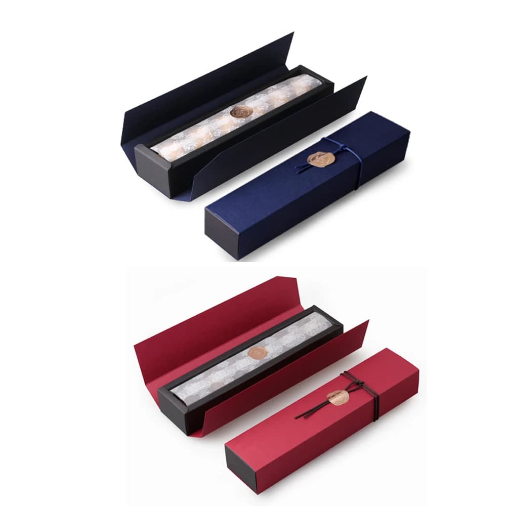 22.5*4*3.5 CENTIMETRI profondo blu zaffiro rosso 10 set Scatola di Carta di Cioccolato di san valentino il giorno di Natale Di Compleanno partito Regali di nozze di Imballaggio