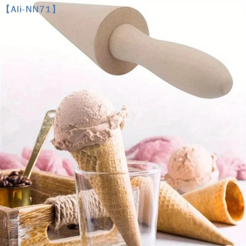 Stampo in legno per coni gelato, 1 pezzo, strumento da cucina fai da te per waffle, torte, coni e croissant, gadget da cucina【NN71】