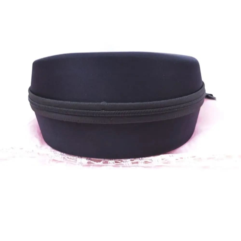 Custodia per occhiali da sci resistente anti-shock Borsa rigida Custodia per occhiali da sci nera Scatola per occhiali con cerniera