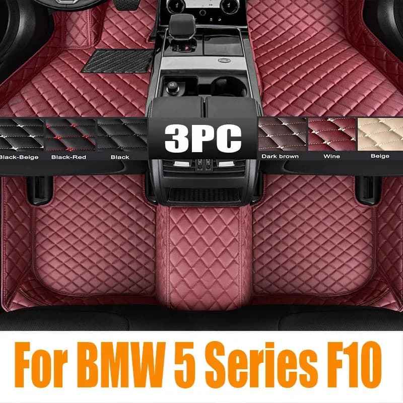 Tappetini per auto in TPE originali per BMW Serie 5 F10 2010 2012 2013 2014 2015 2016 Tappetino in pelle universale LHD Tappetino per piedi Tappeto Auto Ac