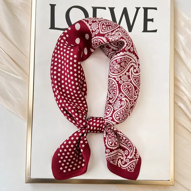 Nuova sciarpa di seta fazzoletto da collo sciarpa quadrata di seta da donna borsa sciarpa di lusso per le donne foulard di seta di design SJ01