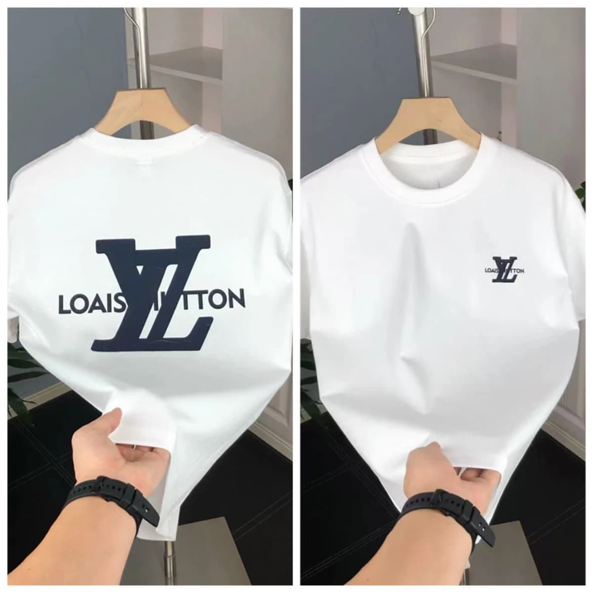 T-shirt unisex a maniche corte in cotone di lusso stampato, di tendenza per la primavera e l'autunno 2026