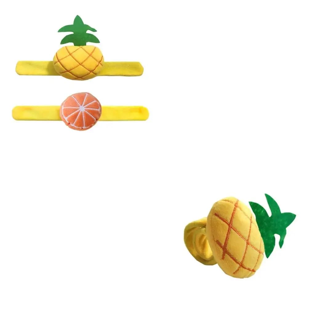 Wrist Sewing Pincushions Chubby-fruit with Elastic Wrist Belt Slap Bracelets Needle Storage Pad Cushion
