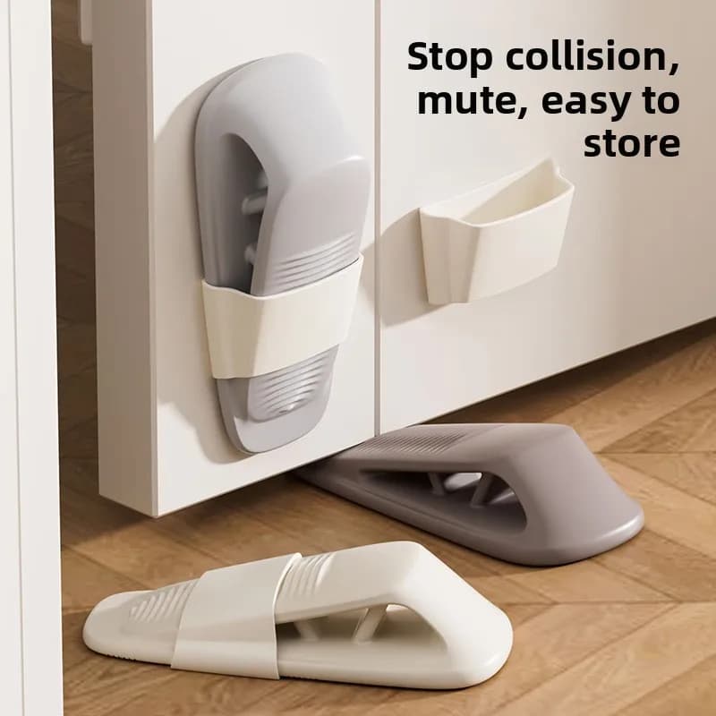 Silicone Door Plug Door Stopper Anti-collision Top Door Stopper Door Card Fixed Door Plug Can Be Stored Free Punching Door Stop