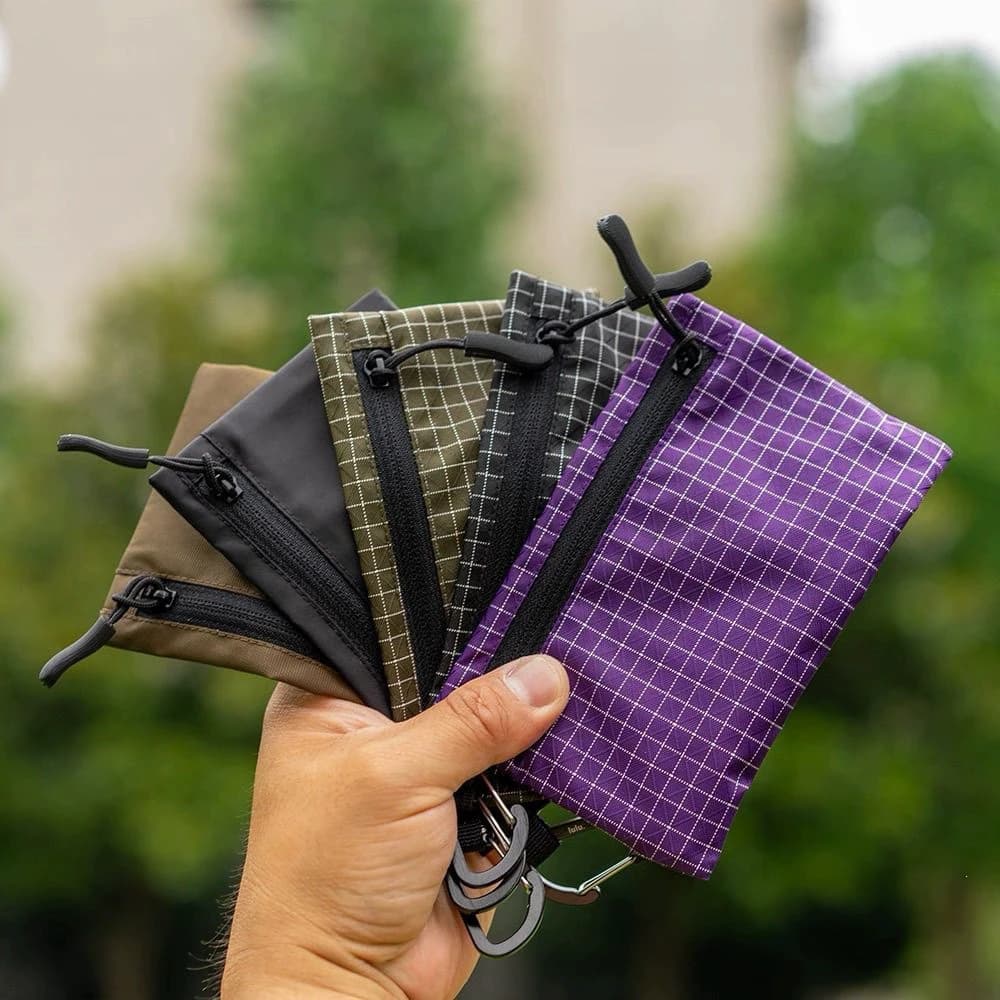 Ultra Lightweight EDC Wallet Passport Holder, Waterproof Card Cash Coin Purse for Outdoor Hiking Camping Trekking Travel