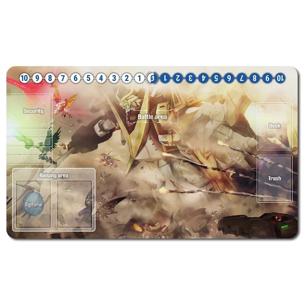 557783 - Tappetino da gioco Digimon per giochi da tavolo Dimensioni 60X35 cm Tappetini da gioco compatibili per DTCG