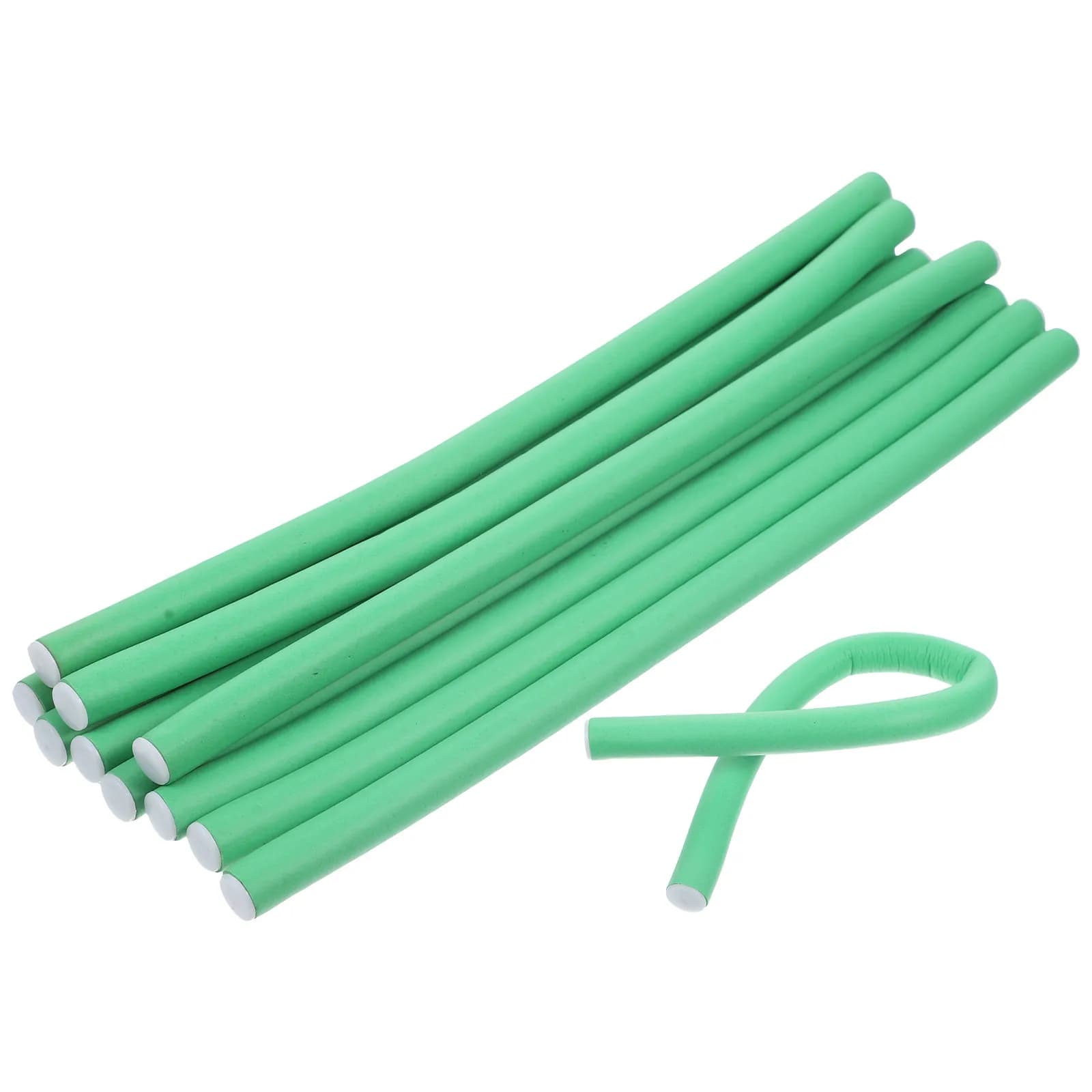 20Pcs Soft Foam Hair Curling Rollers Cold Wave Rods Heatless Curling Tool for All Hair Types Bouncy Spiral Curls Quick DIY