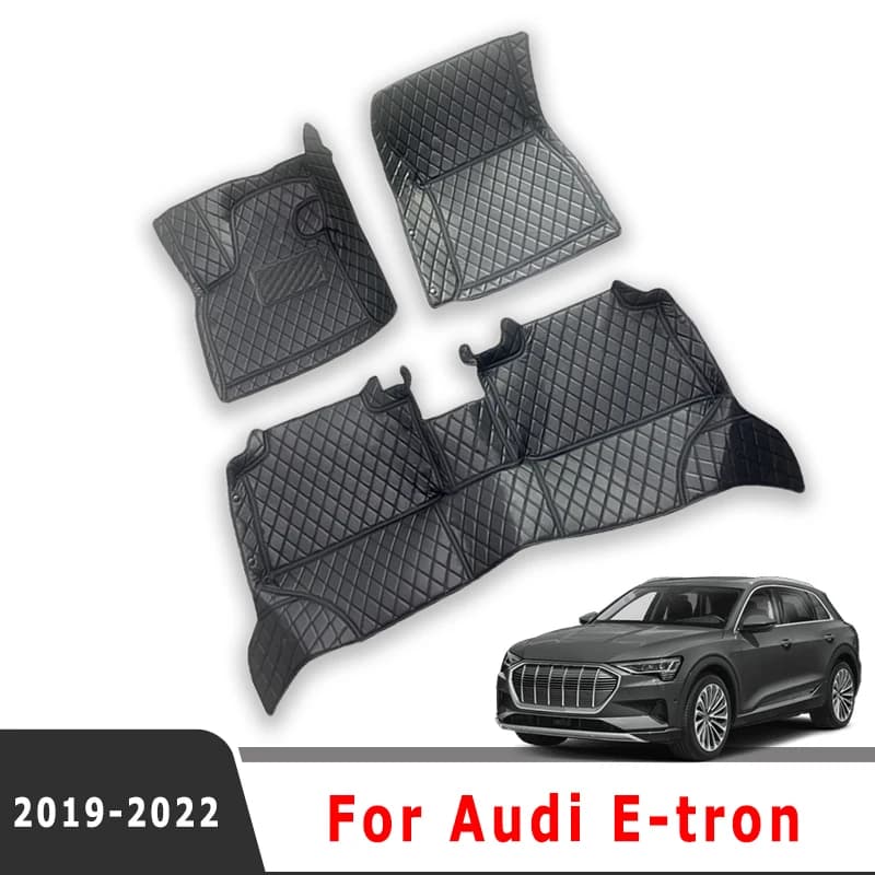Per Audi E-Tron 2022 2021 2020 2019 Tappetini per auto Accessori interni Tappeti Coperture Auto Interni Tappeti impermeabili Prodotti