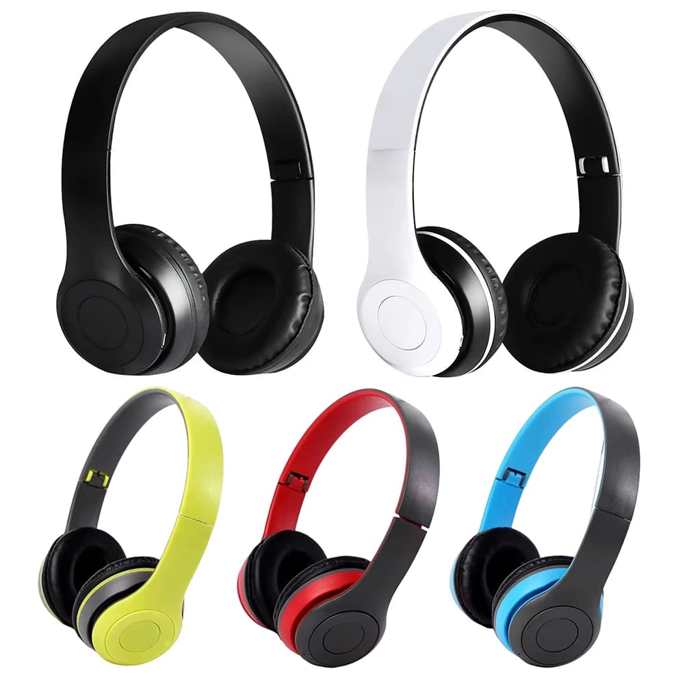 P47 Wireless Over Ear Headset Noise Cancelling Bluetooth-compatible 5.0 Gaming Headphone Card reader Mp3 speaker support