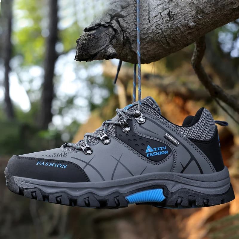Scarpa da neve invernale per uomo piattaforma impermeabile stivaletti verdi Sneakers in pelle stivali da uomo di moda 2022 scarpe da ginnastica da trekking
