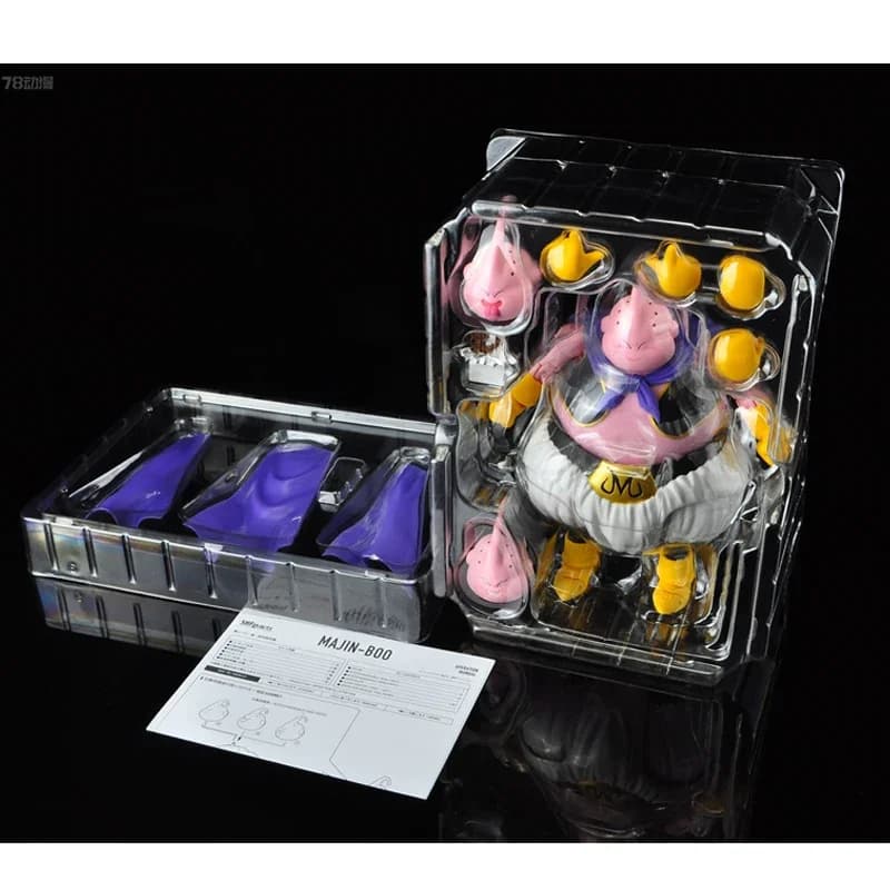 In Stock Bandai Original SHF Dragon Ball Majin Buu Anime Figure Joints Movable Model Toys Collectible Ornaments Gifts Children