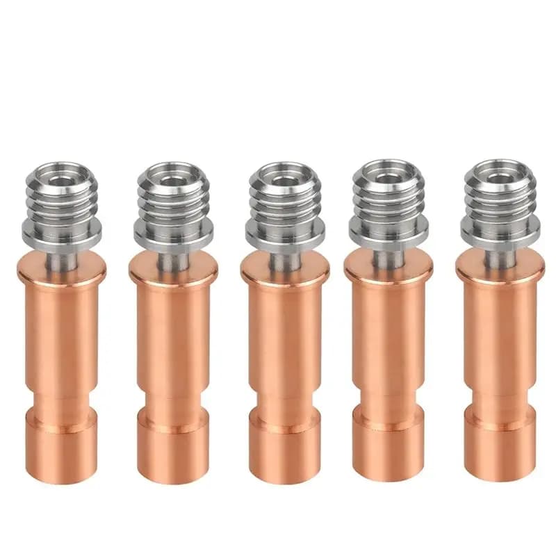 For Anycubic Kobra S1 5Pcs Heatbreak Bi-Metal Throat 320℃ Heat Dissipation Block All Metal 3D Printer Print Head Accessory-VVNB