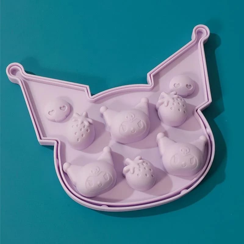 Cute Cartoon Skull Bow Ice Cube Tray Kawaii Silicone Ice Mold Freezer Container For Water Juice Whiskey DIY For Women Teens Gift