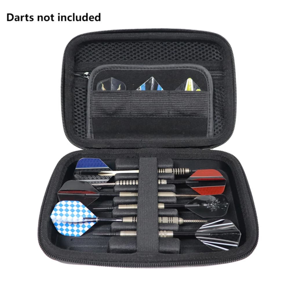 1Pc Hard EVA Darts Case With 6 Darts Slots Travel Carrying Bag For Steel Tip Soft Tip Darts Shafts Flights Tips Organizer Pouch