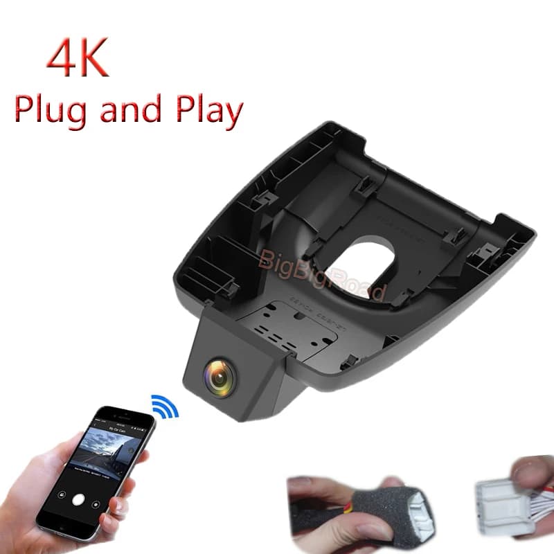 4K Plug And Play For Toyota Sienna Granvia 2021 2022 2023 Car Video Wifi DVR Dash Cam Camera FHD 2160P Grandangolo