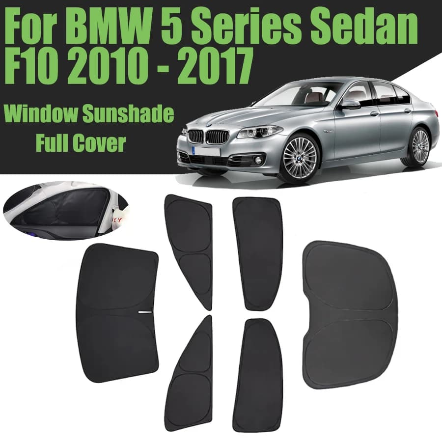 Custom car window sunscreen for BMW series 5 sedan F10 2010 - 2017 full coverage Privacy blind curtain front windscreen 2012 2013