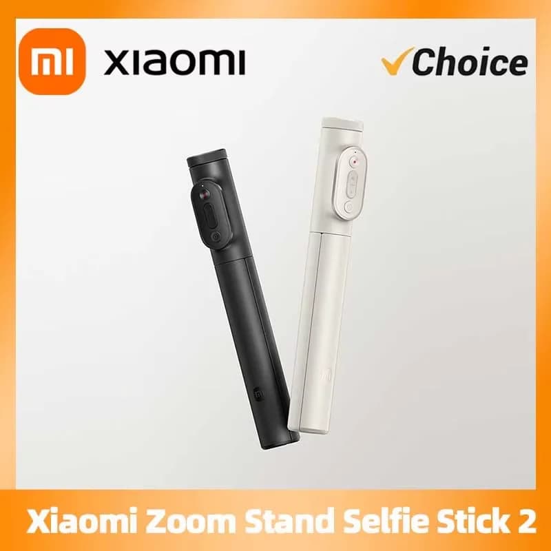 Treppiede per selfie con zoom Xiaomi 2 | Estensibile fino a 830 mm, controllo zoom remoto Bluetooth, 360° ° Supporto per telefono girevole, supporto pieghevole