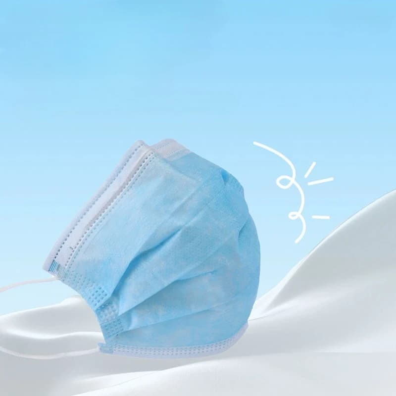 50pcs Household Breathable Facial Multi-layer Barrier Breathable Facial Cover Adjustable Fold Shape Face Cover for Face Masks