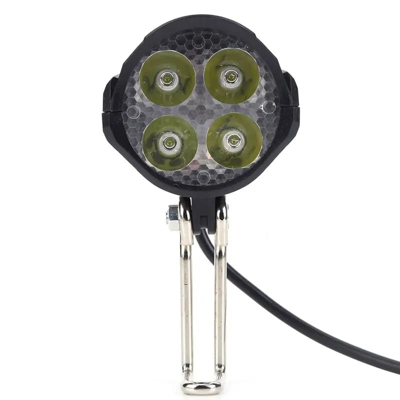 AB46-Luce LED ad alta potenza da 18 W per bicicletta elettrica, impermeabile IPX5, include clacson per e-bike