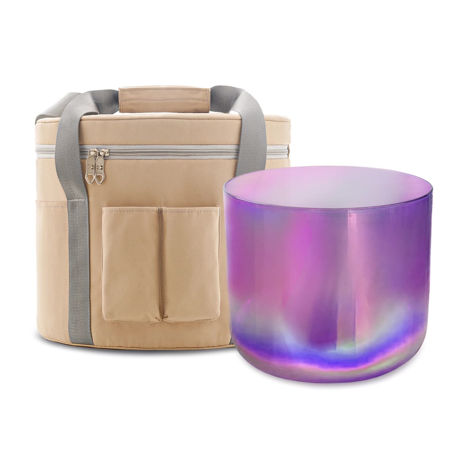 Chakra Frosted Quartz Crystal Singing Bowl For Meditation Yoga Healing