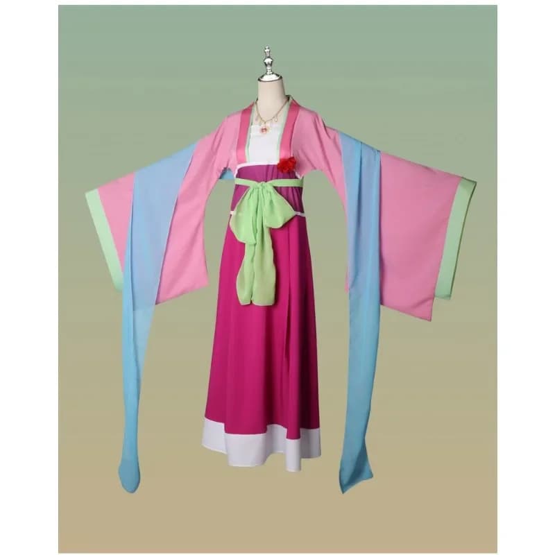 Costume da Strega Rosa per Ragazze 2026, Abito per Festa di Halloween, Cosplay Femminile con Parrucca