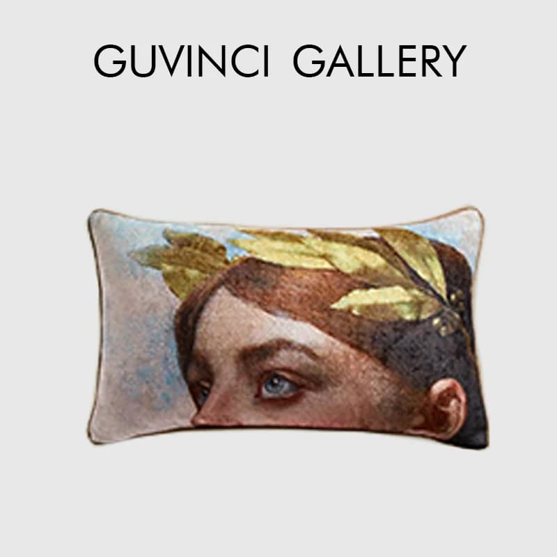 GUVINCI Angel Eyes fodera per cuscino lombare decorativo antica grecia arte pittura a olio ispirata federa per cuscino decorazioni per la casa di lusso